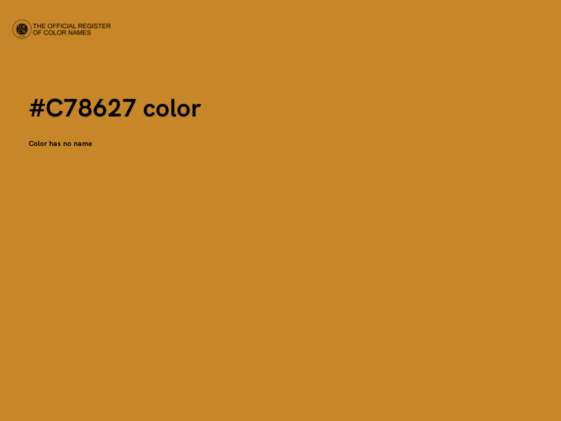 #C78627 color image