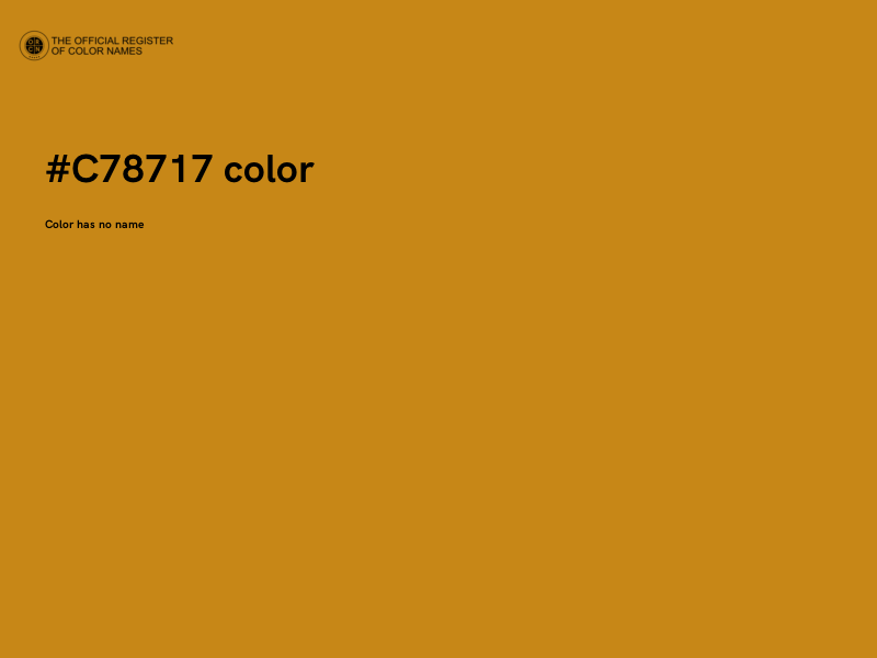 #C78717 color image