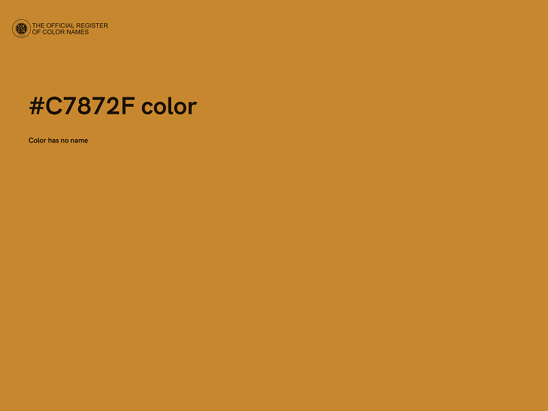 #C7872F color image