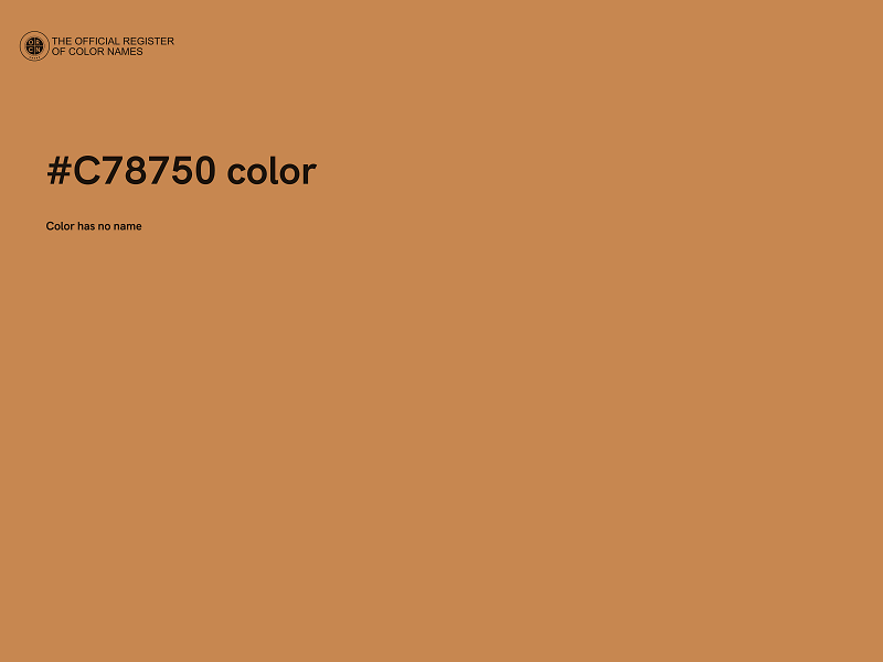 #C78750 color image