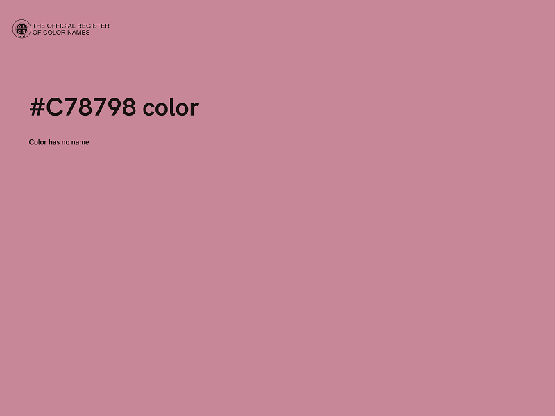 #C78798 color image