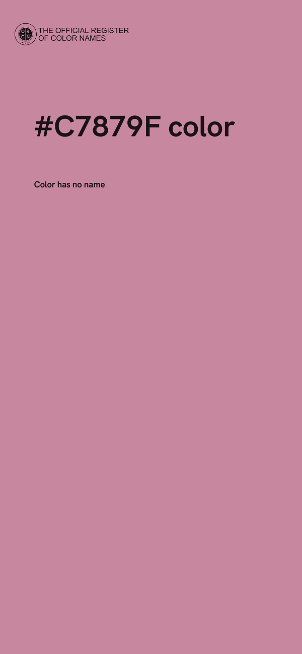 #C7879F color image