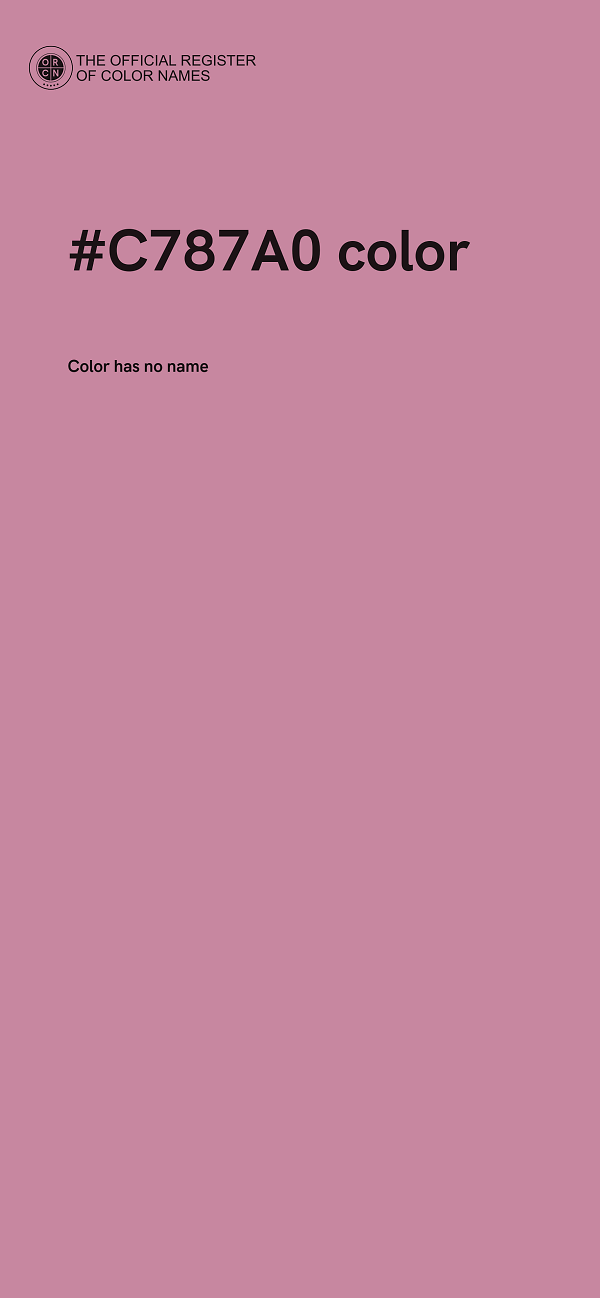 #C787A0 color image