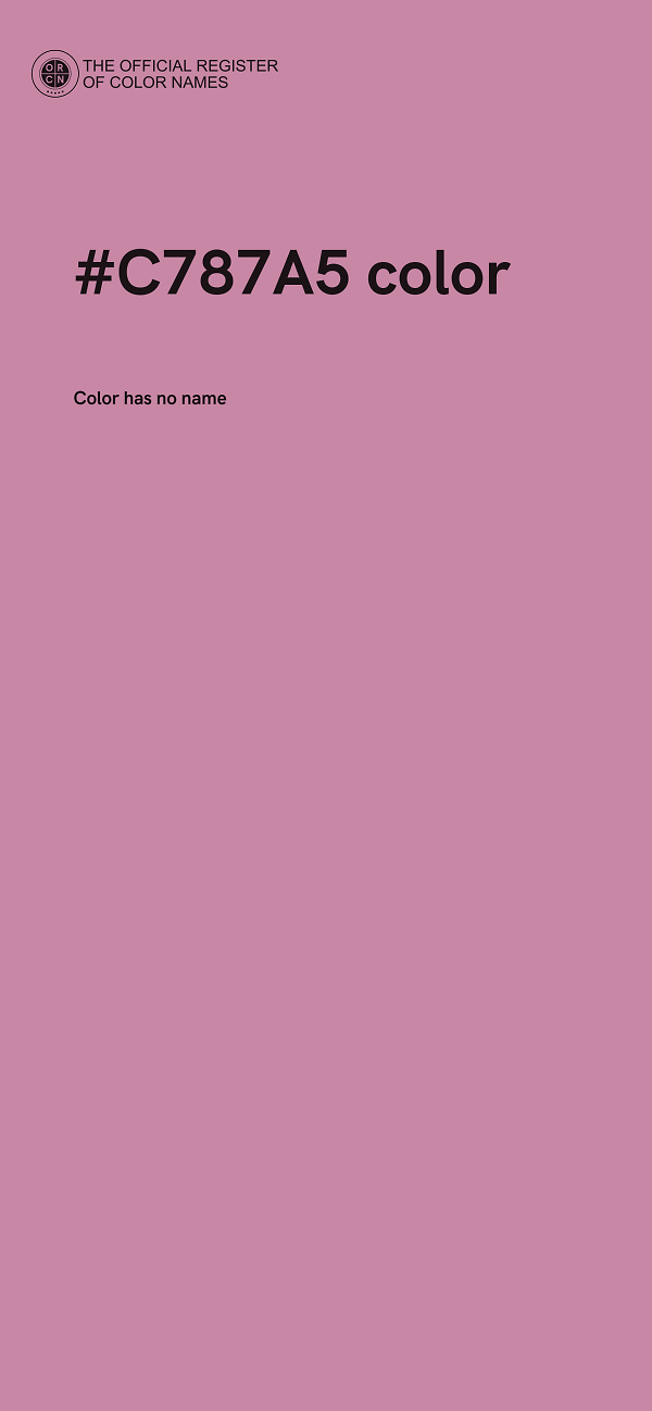 #C787A5 color image