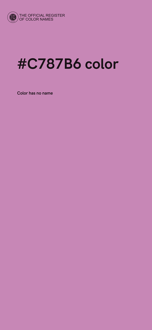 #C787B6 color image