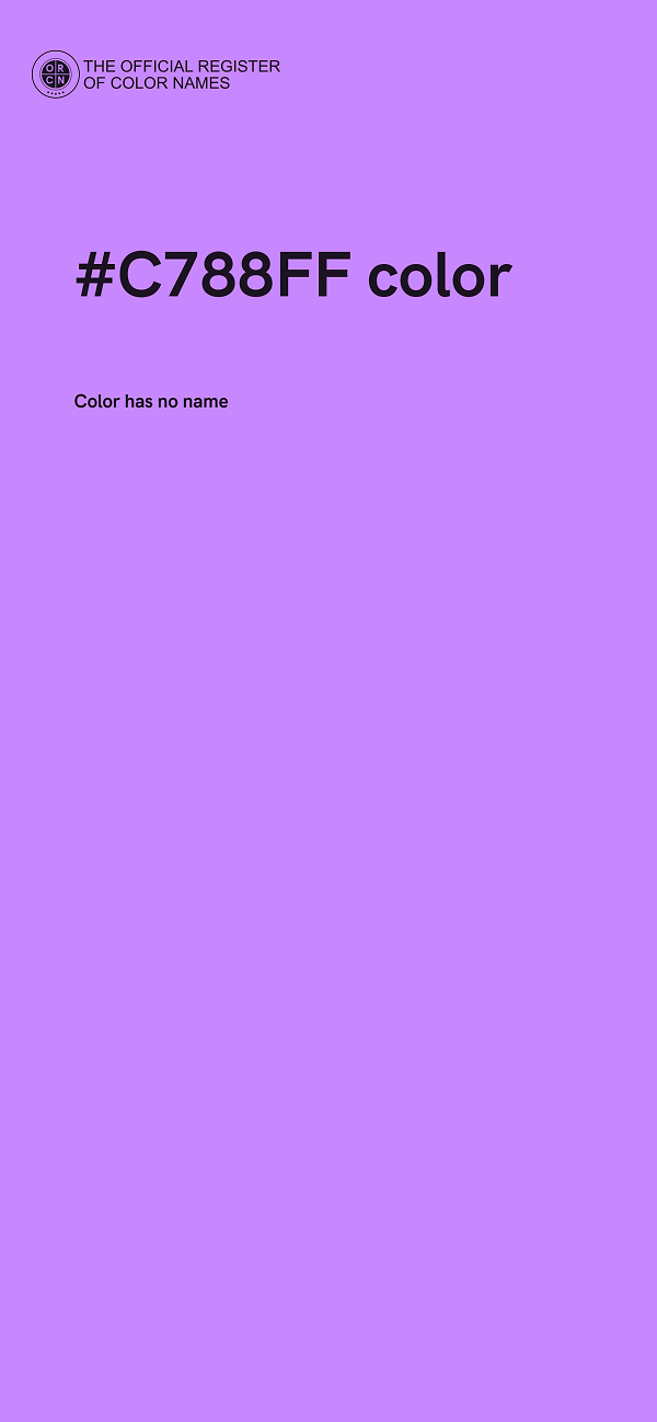 #C788FF color image