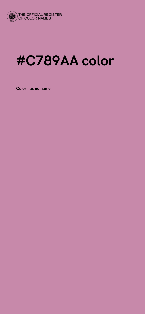 #C789AA color image