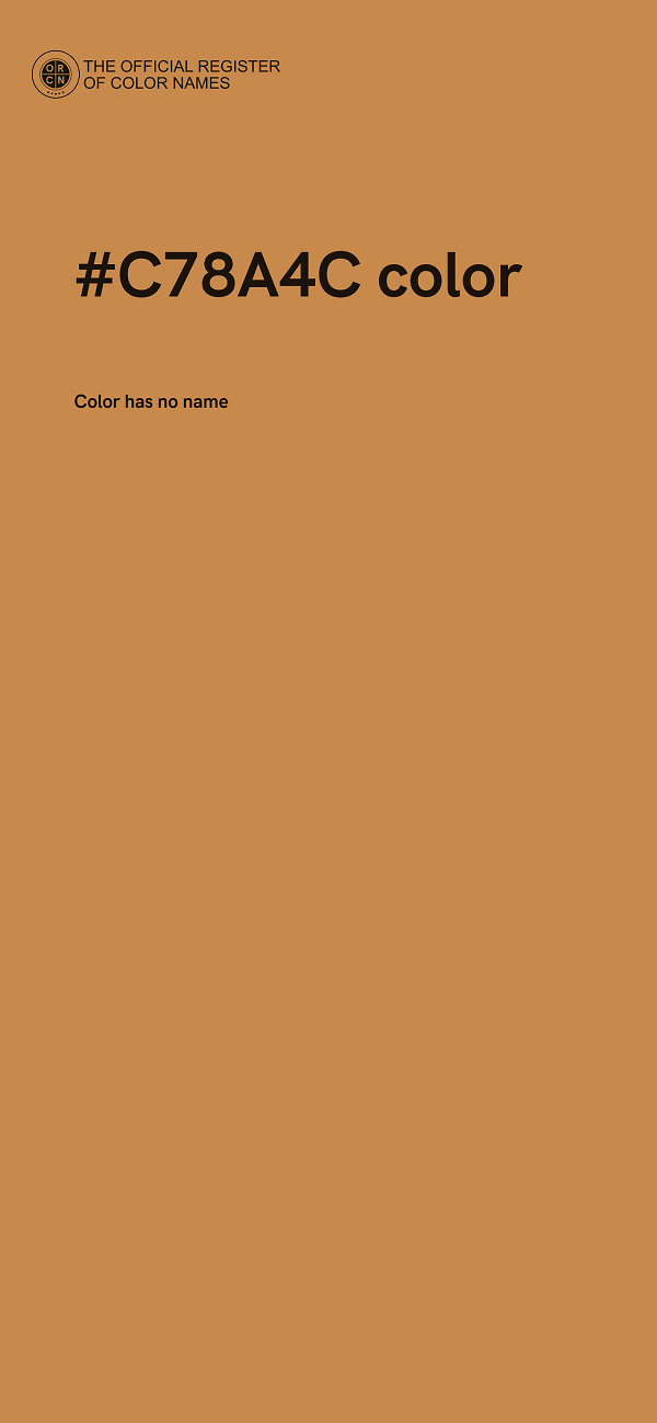#C78A4C color image