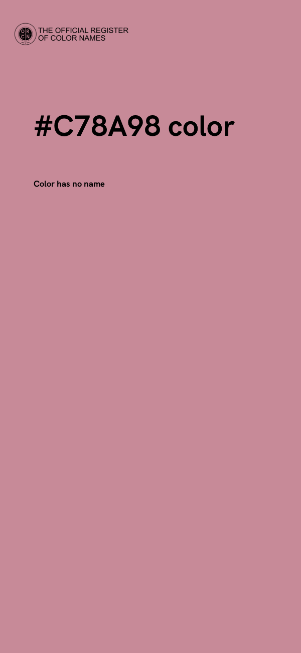 #C78A98 color image