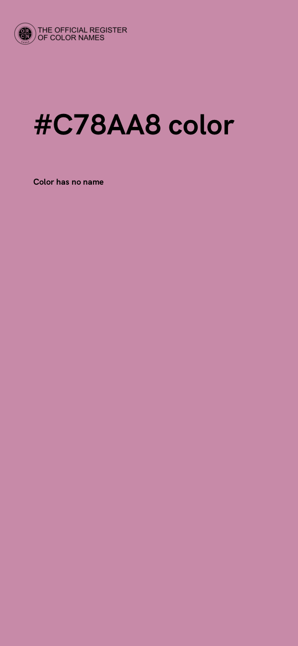#C78AA8 color image