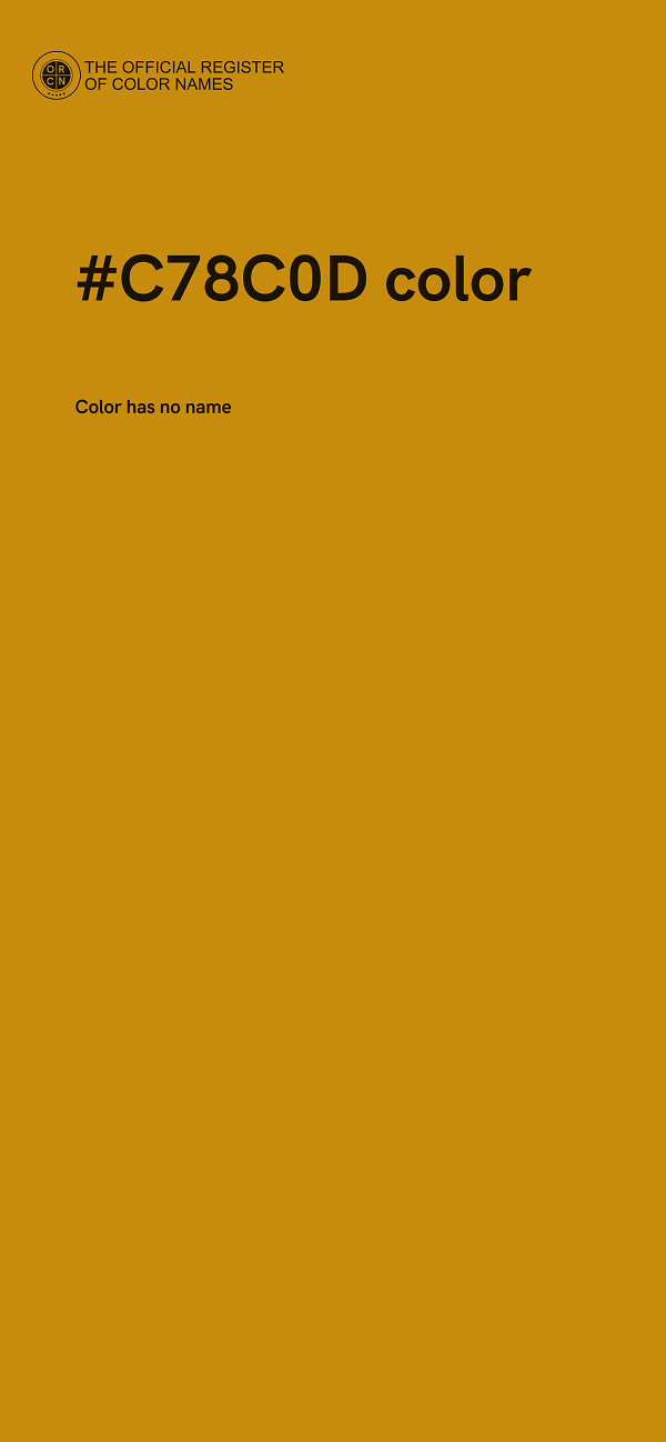 #C78C0D color image