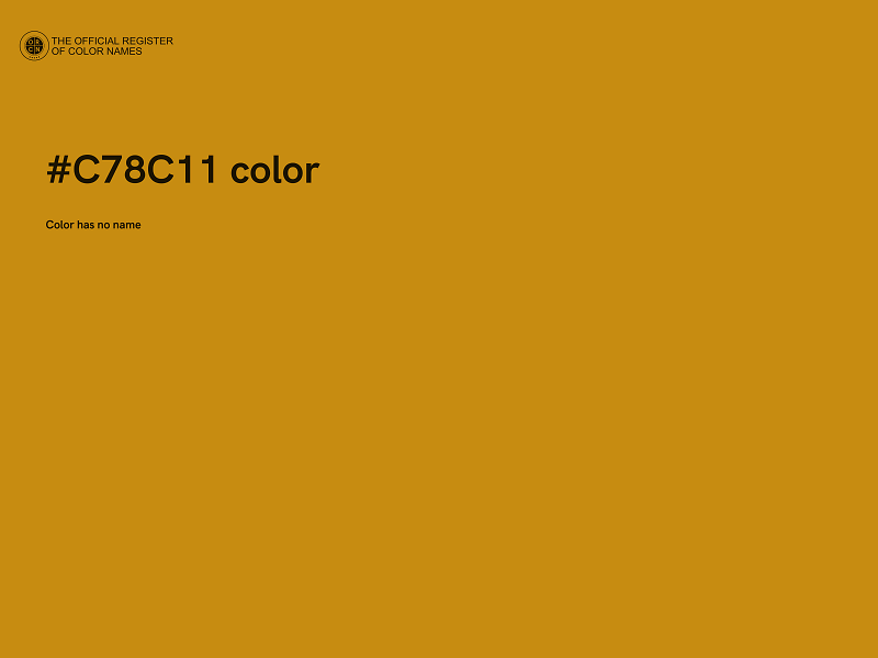 #C78C11 color image