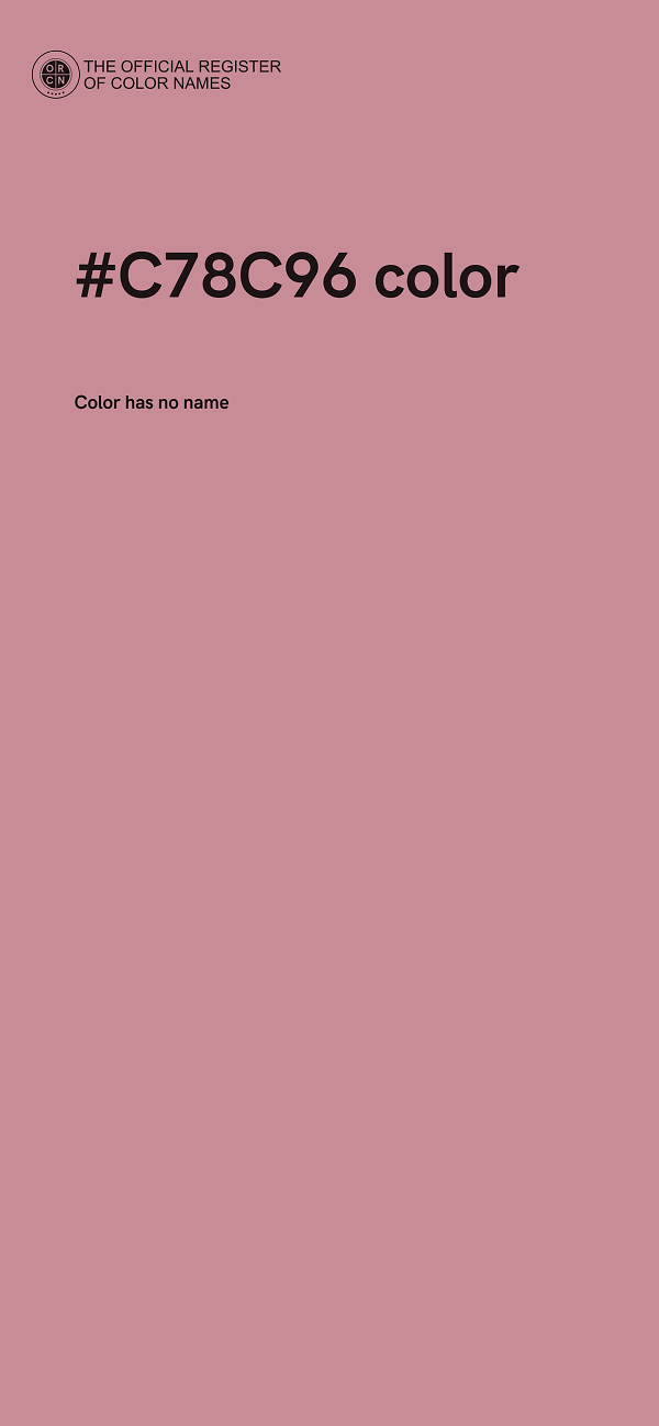 #C78C96 color image