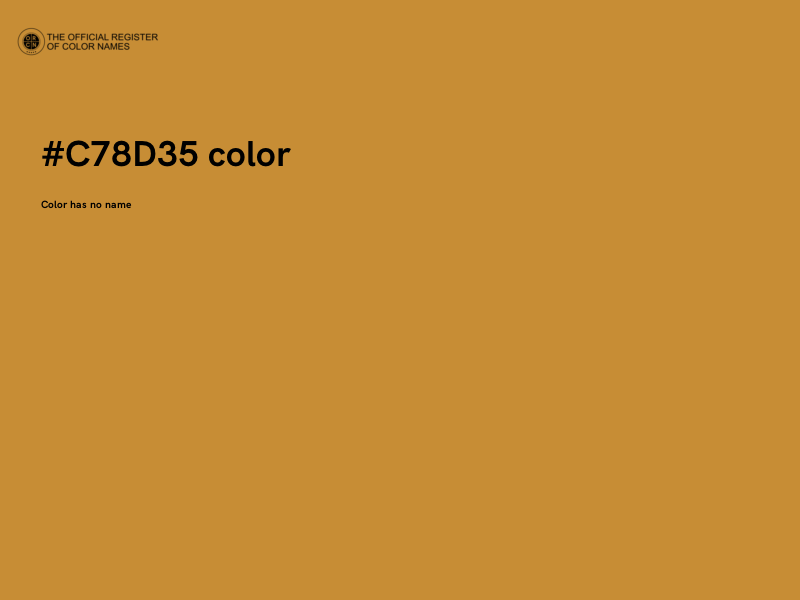 #C78D35 color image