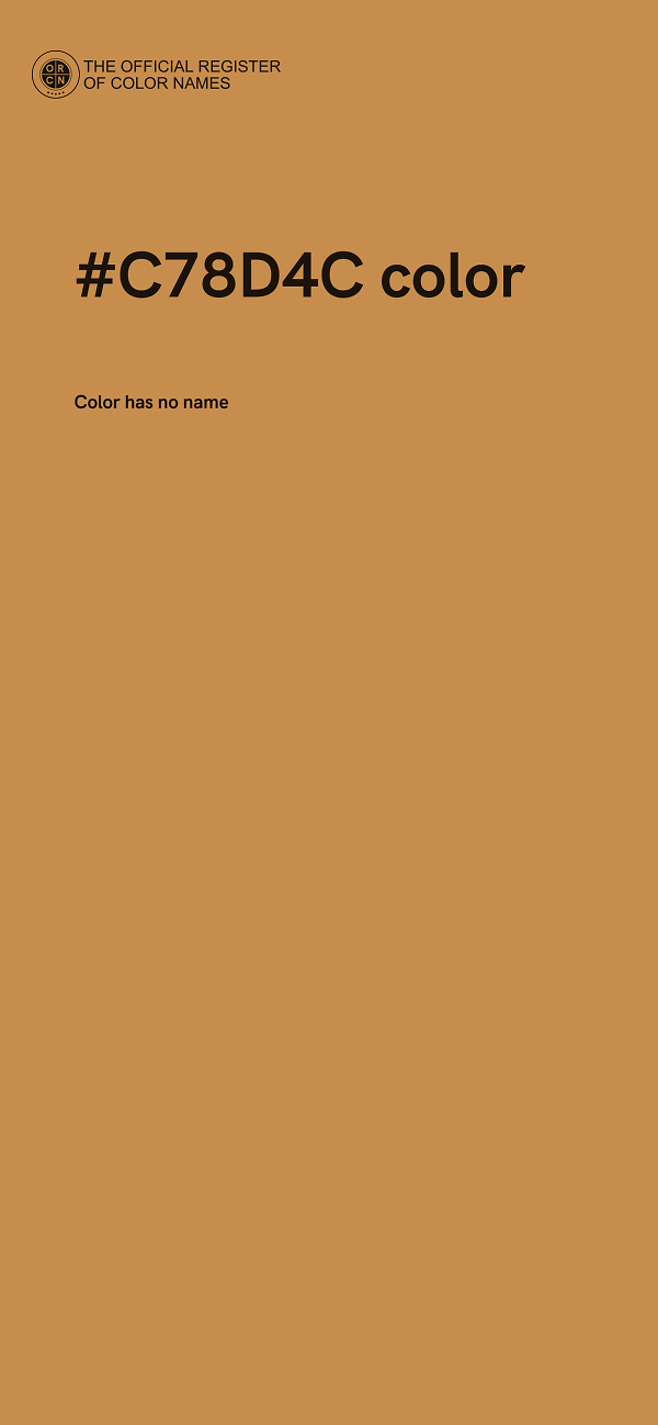 #C78D4C color image