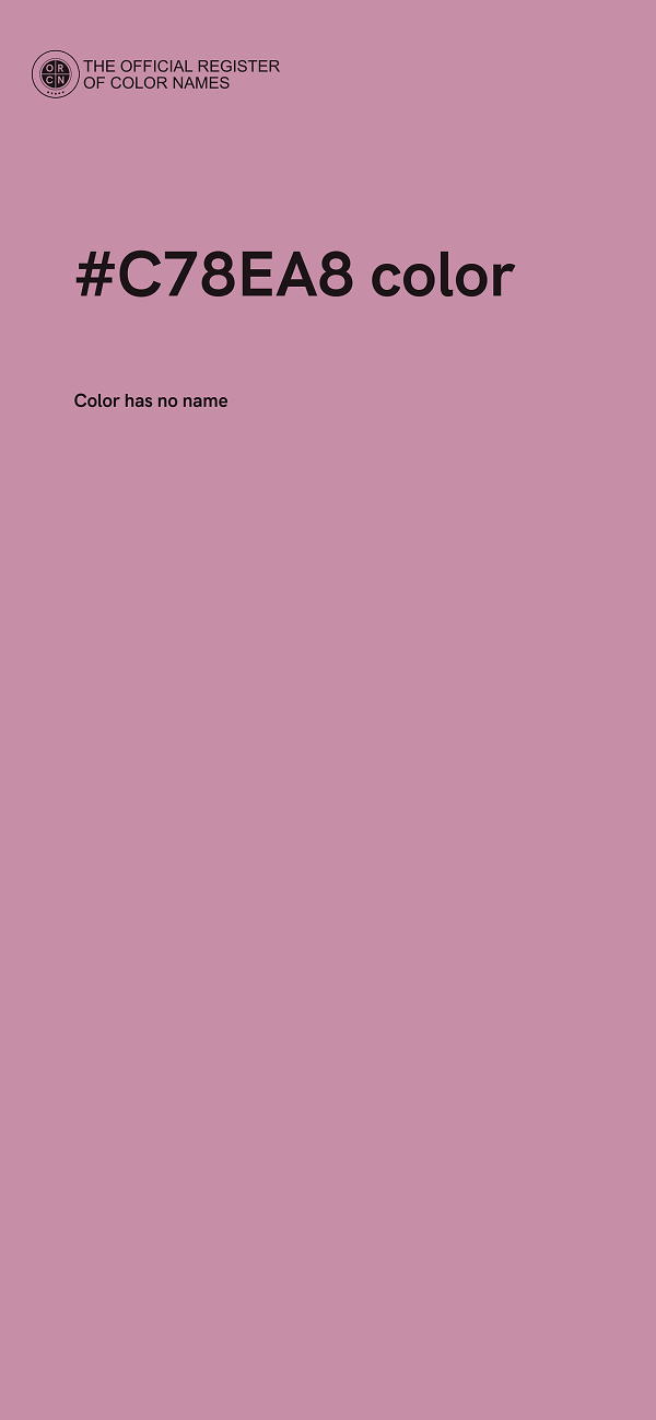 #C78EA8 color image