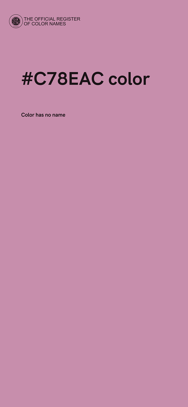 #C78EAC color image