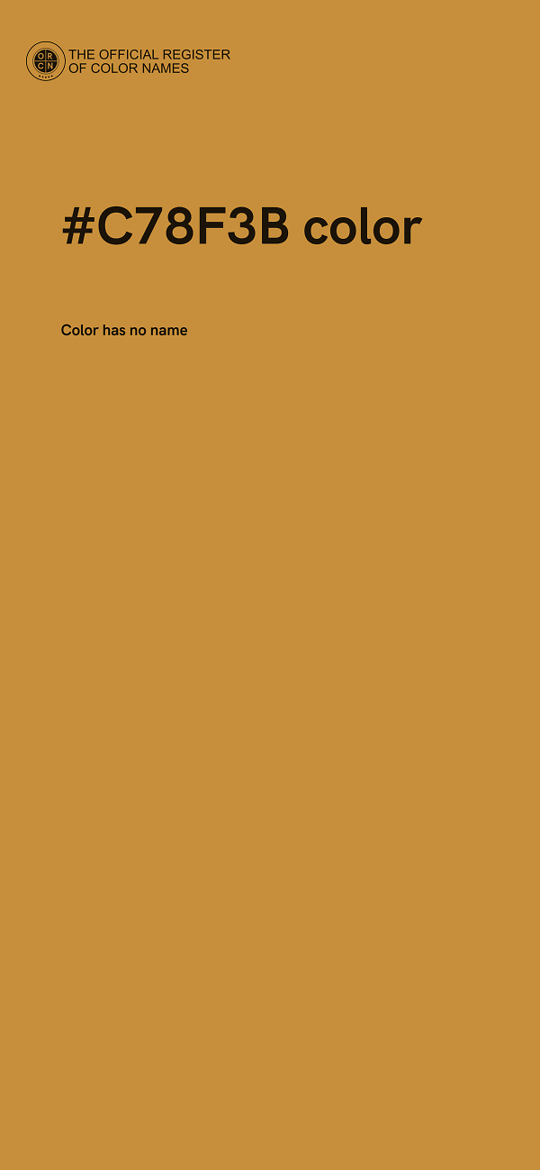 #C78F3B color image