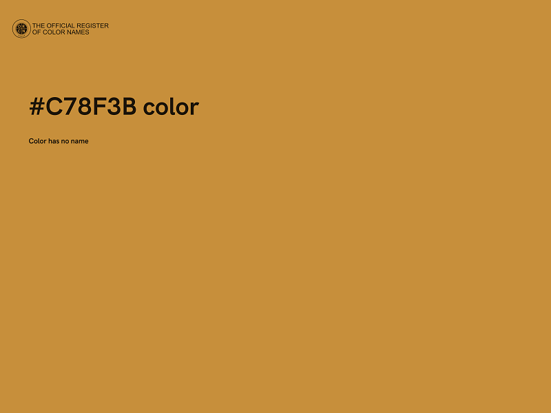 #C78F3B color image