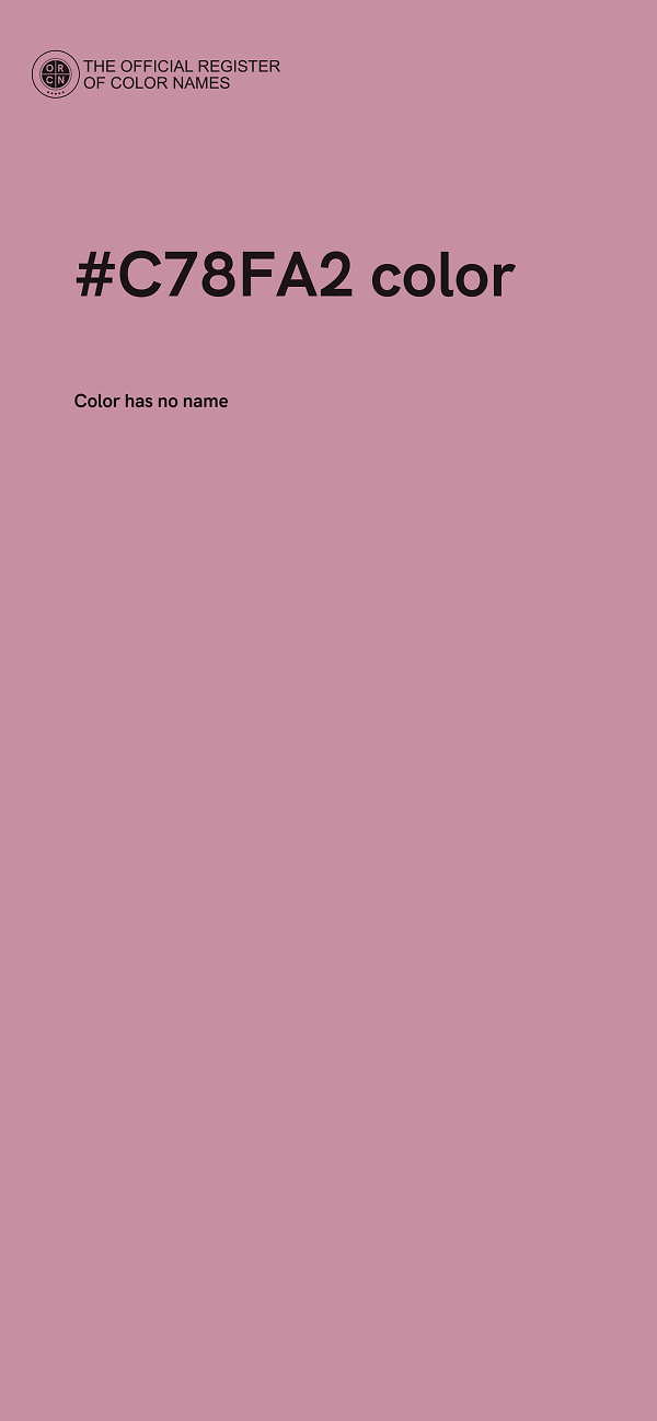 #C78FA2 color image