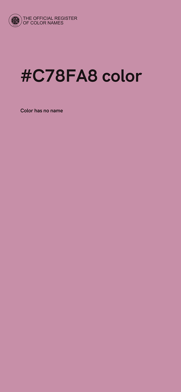 #C78FA8 color image