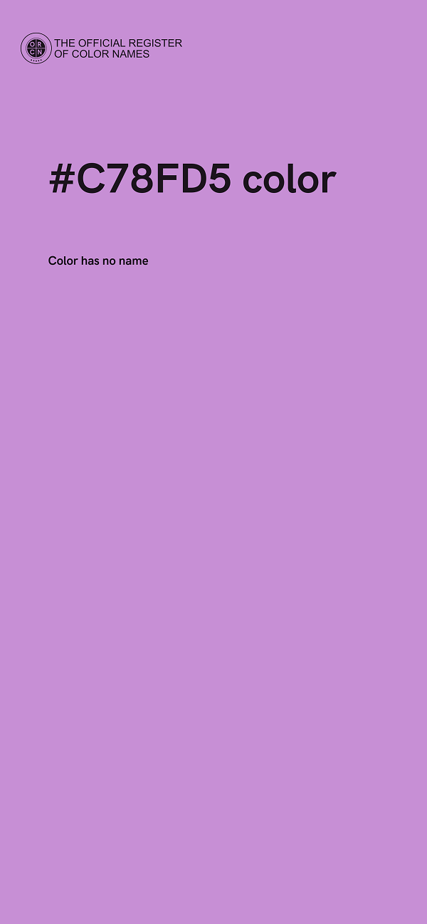 #C78FD5 color image
