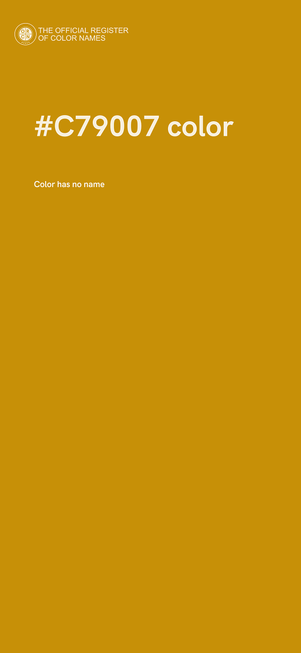 #C79007 color image