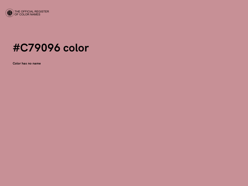 #C79096 color image