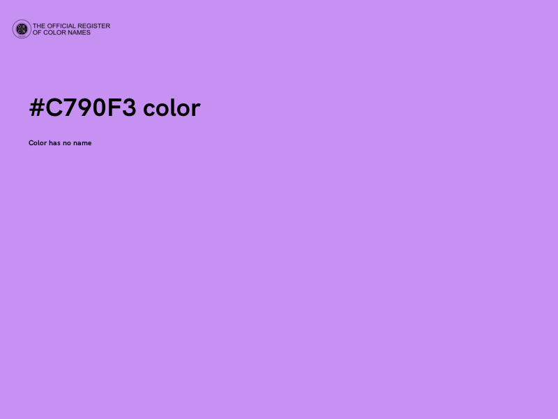 #C790F3 color image