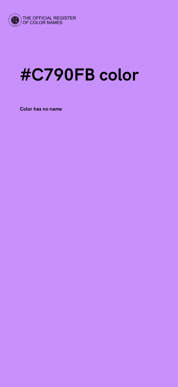 #C790FB color image