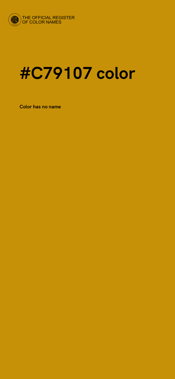 #C79107 color image