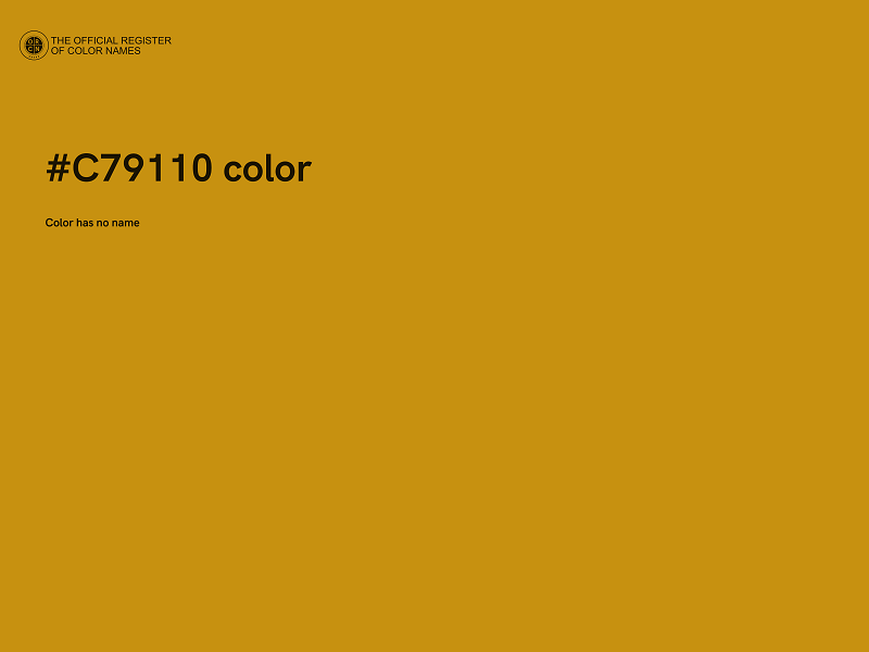 #C79110 color image