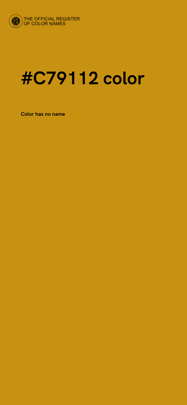 #C79112 color image