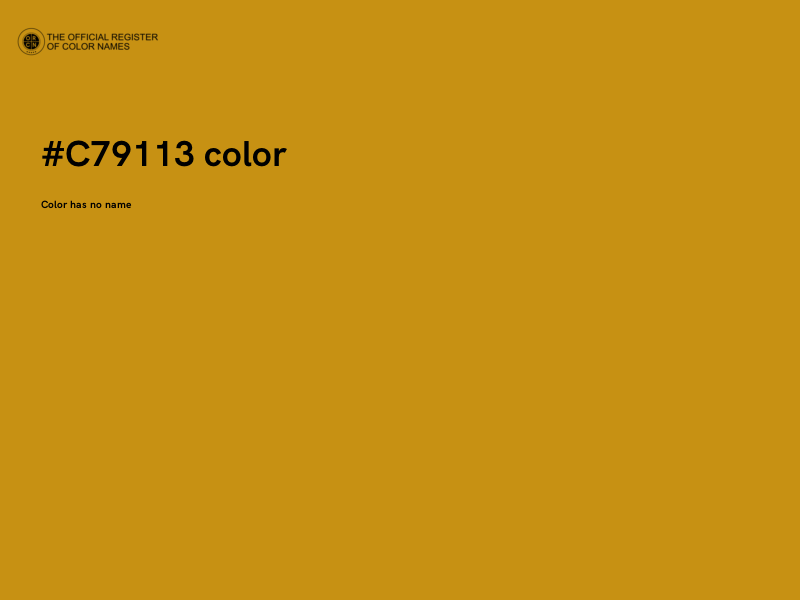 #C79113 color image