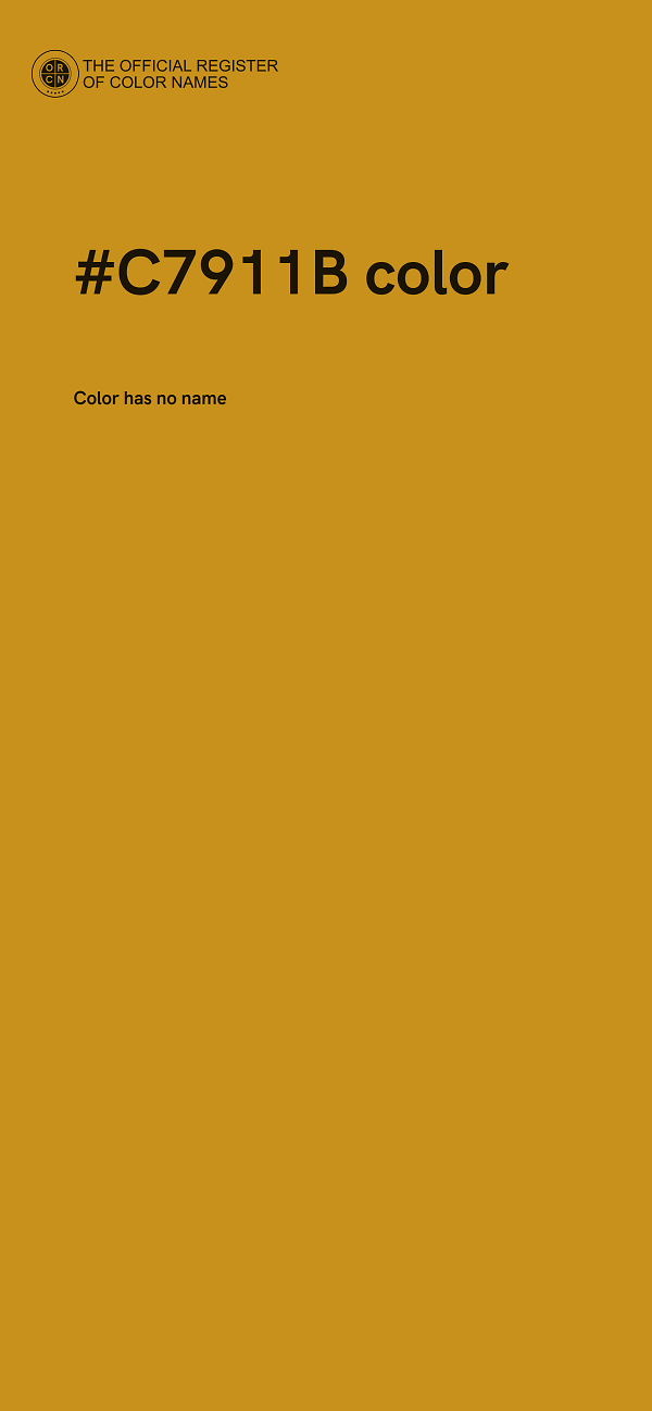 #C7911B color image