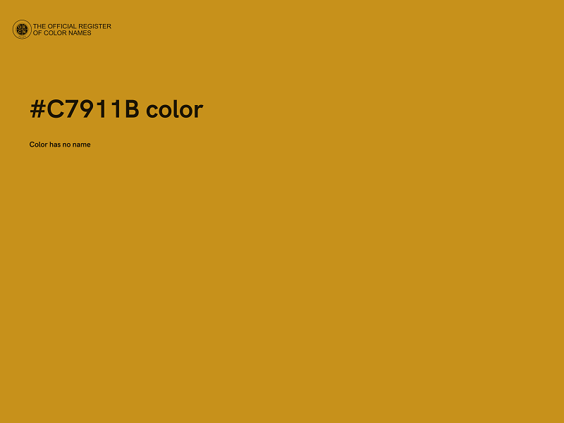 #C7911B color image