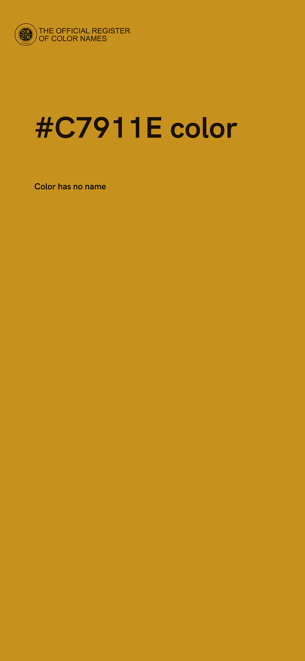#C7911E color image