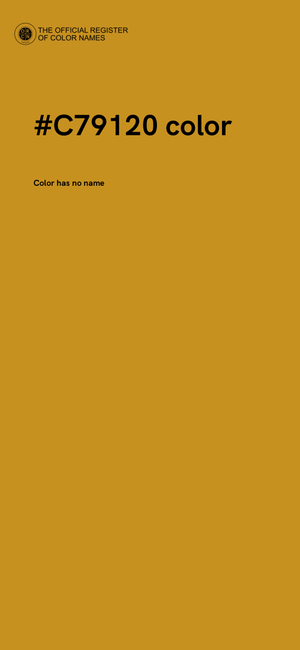 #C79120 color image