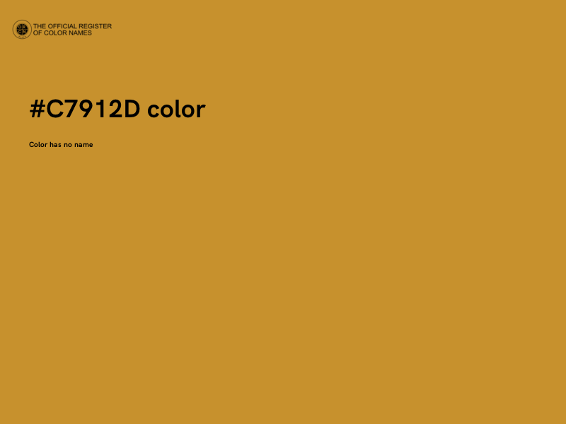 #C7912D color image
