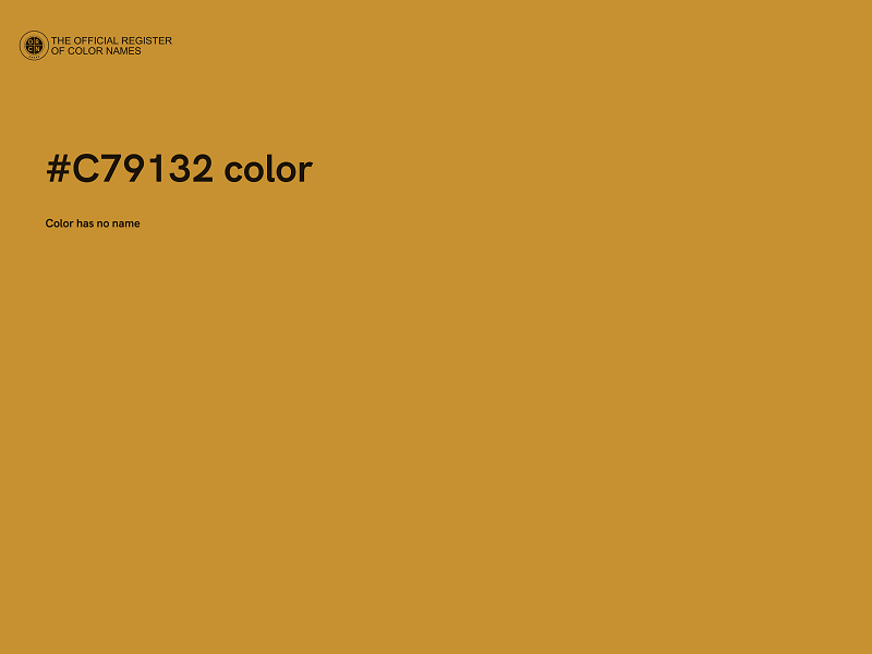 #C79132 color image