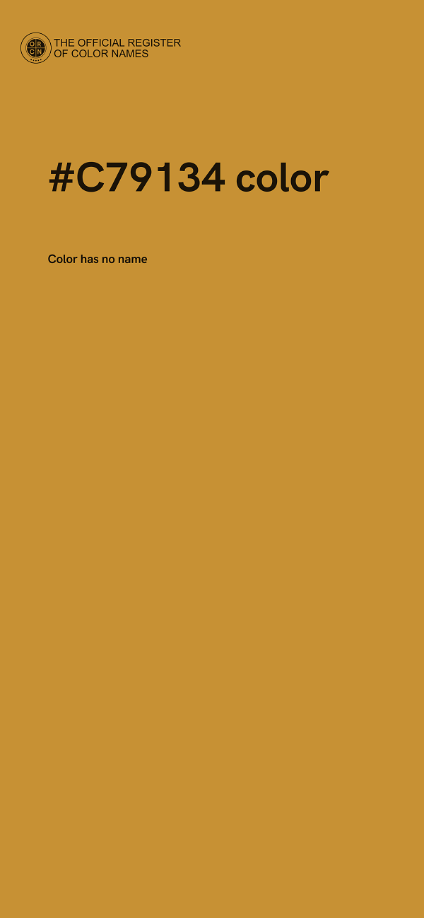 #C79134 color image