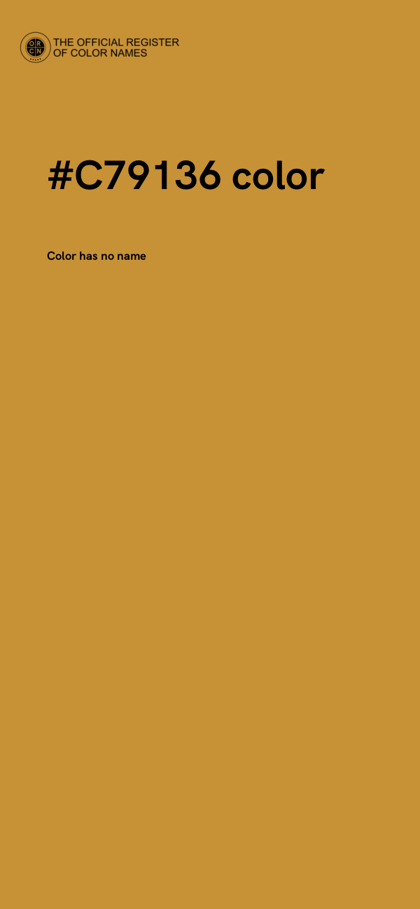 #C79136 color image