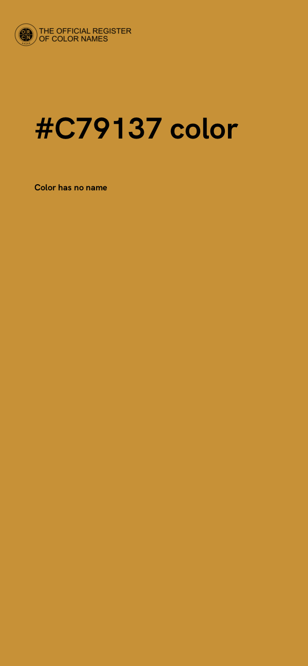 #C79137 color image
