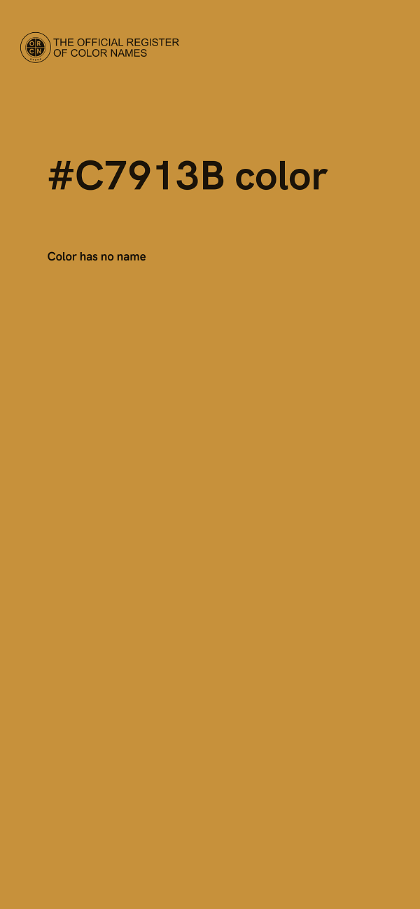 #C7913B color image