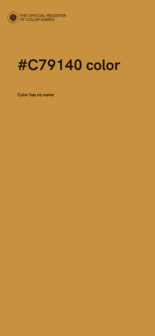#C79140 color image