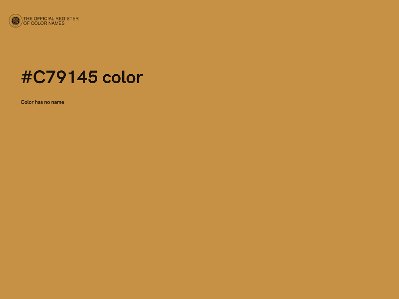 #C79145 color image