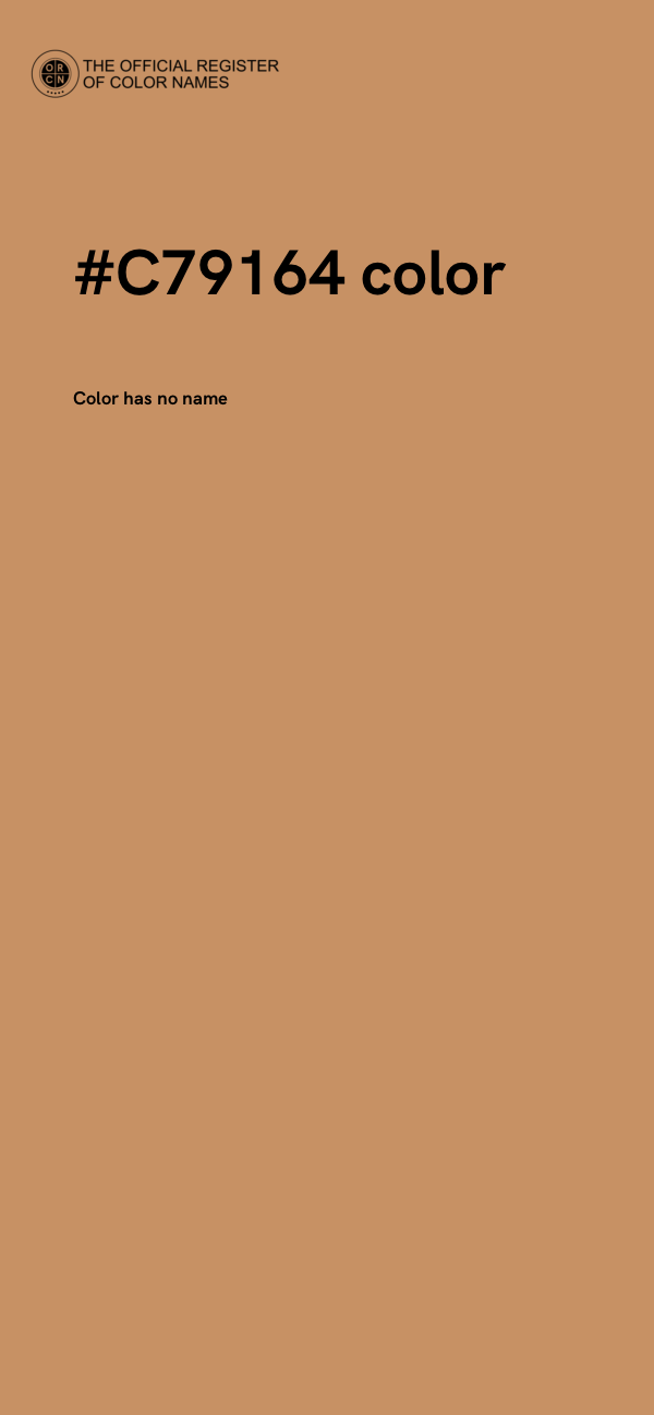 #C79164 color image