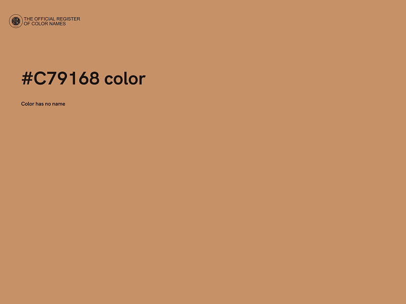 #C79168 color image