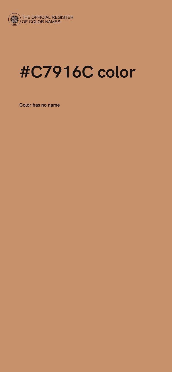 #C7916C color image