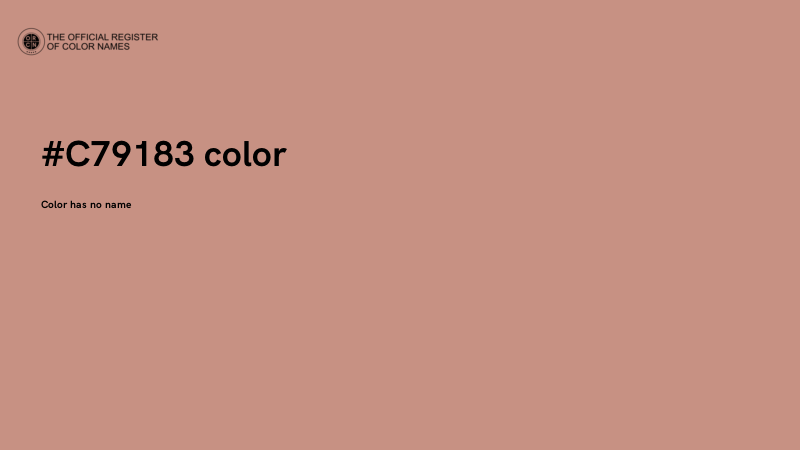 #C79183 color image